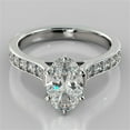 thumbnail image 1 of 2.00Ct Oval Cut Lab-Craeted14K White Gold Plated Engagement Ring, 1 of 4