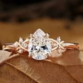 thumbnail image 1 of 2.00Ct Pear Cut Women's Engagement Ring 14K Rose Gold Plated Simulated Diamond, 1 of 3