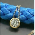 thumbnail image 1 of 2.00Ct Round Cut Lab-Created Diamond Solitaire Pendant 14k Yellow Gold Finish, 1 of 2