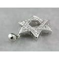 thumbnail image 1 of 2.00Ct Round Cut Lab-Created Diamond Star Of David Pendant 14k White Gold Plated, 1 of 2