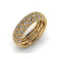 thumbnail image 1 of 2.00Ct Round Cut Natural Diamond 3Row Anniversary Eternity Band Ring Solid 14k Gold IJ I1, 1 of 3