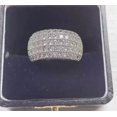 thumbnail image 1 of 2.00Ct Round Cut Simulated Diamond Cluster Men's Wedding Band Ring 14K White Gold Plated 925 Silver For Him, 1 of 2