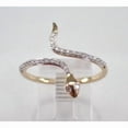 thumbnail image 1 of 2.00Ct Round Cut Simulated Diamond Snake Style Engagement Ring 14K Yellow Gold Plated, 1 of 5