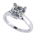 thumbnail image 1 of 2.00ct Cushion Lucita Solitaire Simulated Diamond Wedding Engagement Ring 14K Gold-7.0mm-Size 11.5, 1 of 7