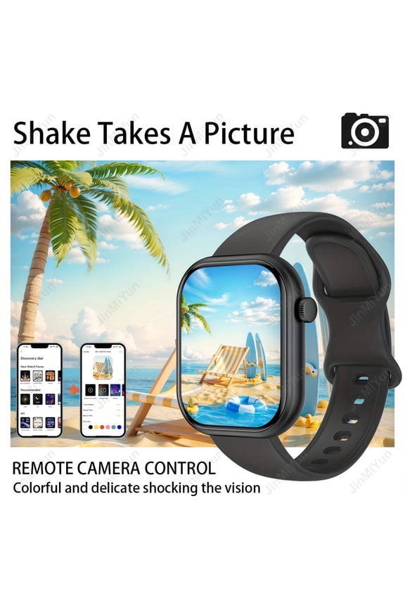 2.01" Full-Screen Touch Dual-Band Sports Smartwatch for Men Women, Wireless Calling, Message Notify, Multi-Sport Modes, Phone Answer/Dial