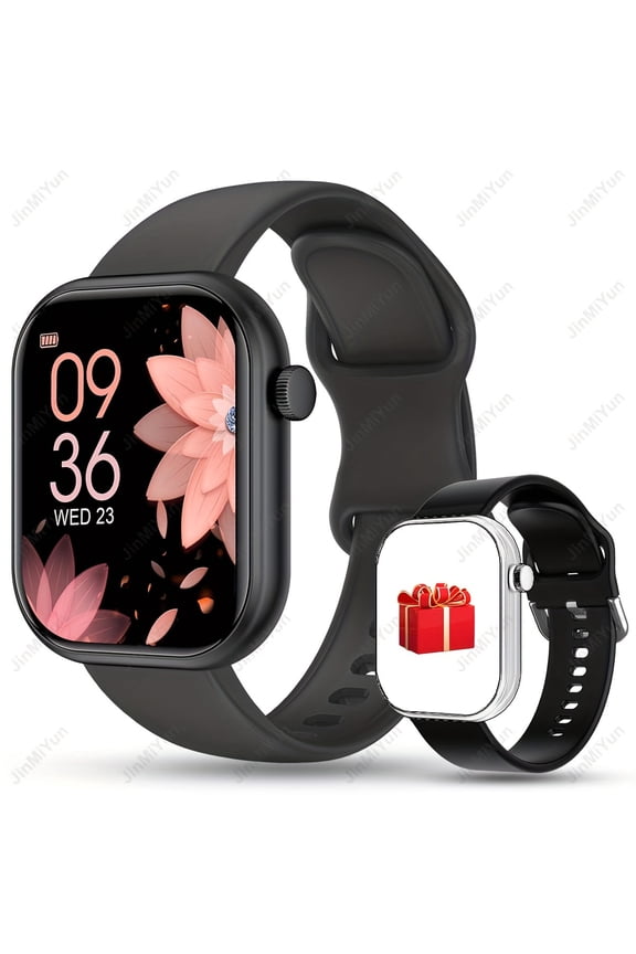 2.01-Inch Full Touch Sports Smartwatch with Dual Strap, Wireless Calling, Multiple Modes & Notifications for Men and Women