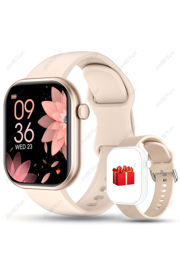 2.01-Inch Full Touch Sports Smartwatch with Dual Strap, Wireless Calling, Multiple Modes & Notifications for Men and Women