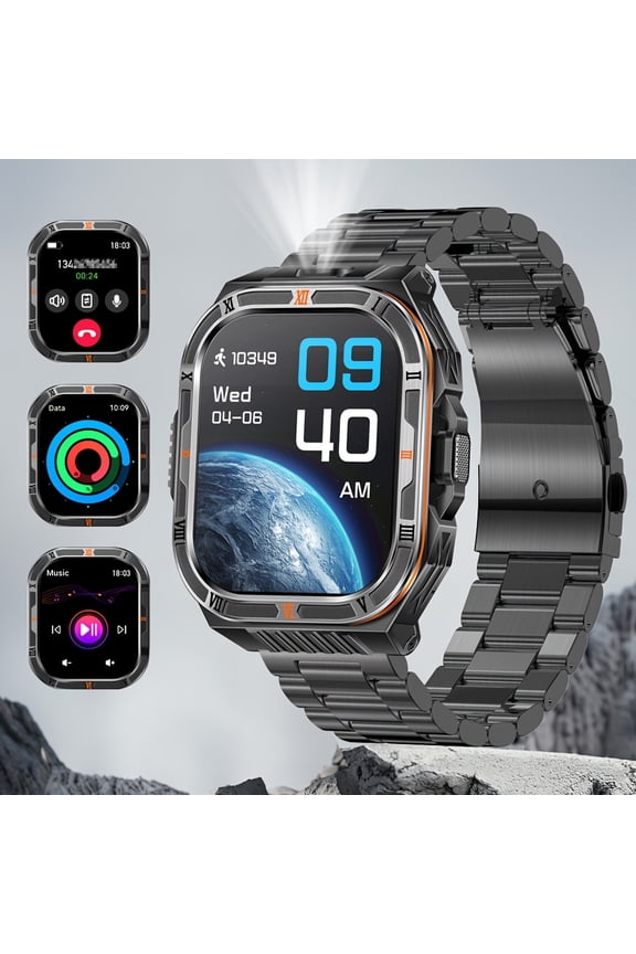 2.01-Inch Smartwatch Featuring More Than 100 Sports Modes, a Range of Useful Functions, Wireless Calling, Rating, LED Light, Compatible with Android And Ios