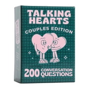 2   026 New Talking Hearts Conversation Cards - Couples Card Game for Date Nights & Travel Adventures 200 Questions & 2 Wild Cards