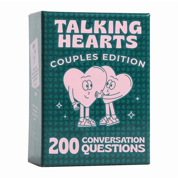 2 ‌ 026 New Talking Hearts Conversation Cards - Couples Card Game for Date Nights & Travel Adventures 200 Questions & 2 Wild Cards