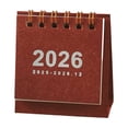 thumbnail image 1 of 2,026 Small Desk Calendar Retro Mini Calendar Desktop Decoration Student Portable Coil Calendar Planner, 1 of 6