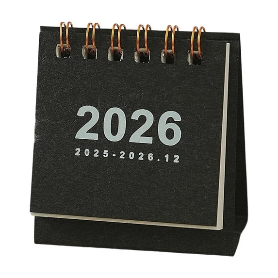 2,026 Small Desk Calendar Retro Mini Calendar Desktop Decoration Student Portable Coil Calendar Planner