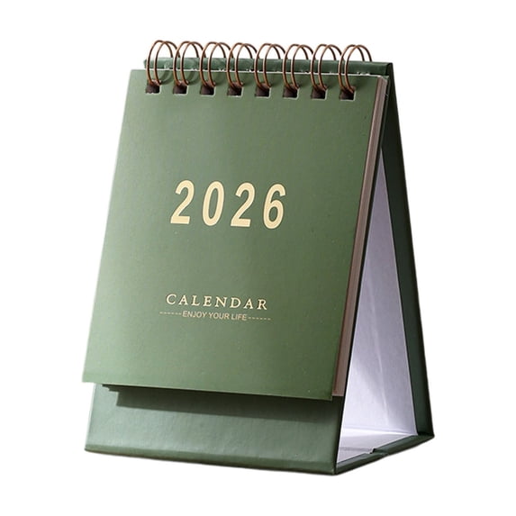 2,026 Solid Color English Small Desk Calendar