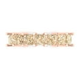 thumbnail image 1 of 2.03 ct Brilliant Princess Cut Natural Morganite 18K Rose Gold Eternity Band SZ 4.25, 1 of 6