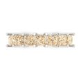 thumbnail image 1 of 2.03 ct Brilliant Princess Cut Natural Morganite 18K White Gold Eternity Band SZ 5.75, 1 of 6