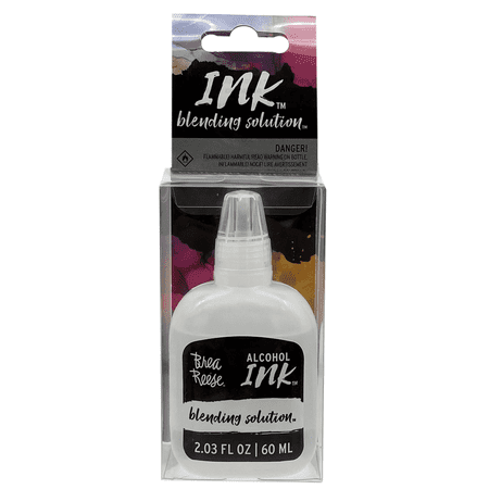 2.03 fl oz Liquid Alcohol Ink Blending Solution, Squeezable Bottle, Lightens, Dilutes Alcohol Inks, Removes Ink from Non Porous Tools, Surfaces, Perfect for Painting, Resin, Crafts