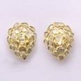 thumbnail image 1 of 2.05 CTW Natural Diamond Polki Pear Studs 925 Sterling Silver Gold Plated Mother's Day Gift Women Earrings, 1 of 5