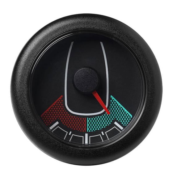 2.06 in. OceanLink Rudder Angle Gauge with Black Dial & Bezel