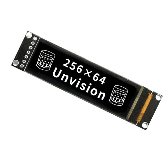 2.08 Inch OLED Display Module 256x64 Dot Matrix SH1122 Driver 7-Pin SPI Interface 16 Grayscale