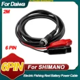 thumbnail image 1 of 2.0M Power Cable For Shimano 6PIN Electric Reel Power Cord 6 Pin For Plemio3000, 1 of 7