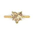 thumbnail image 1 of Clara Pucci 14K Yellow Gold 2ct YellowMoissanite Solitaire Ring for Women, 1 of 8