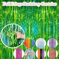 thumbnail image 1 of 2.0m Colorful Golden Rain Silk Curtain for Birthday Party Wedding Decorations, Shiny Metallic Backdrop for Outdoor Festival Events, Rain Silk Door Curtain for Party Photo Booths, HAODEJW, 1 of 7