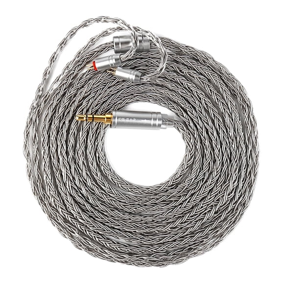 2.0m Long in Ear Monitor Cable,KBEAR ST24 Plus IEM Cable,5N OCC Silver-Plated HiFi Earphone Upgrade Wires, Headphone Replacement Extension Cord for KZ ZS10 PRO/Castor/EDX PRO (2PIN 3.5,Grey, 2.0m)