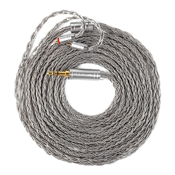 2.0m Long in Ear Monitor Cable,ST24 Plus IEM Cable,5N OCC Silver-Plated HiFi Earphone Upgrade Wires, Headphone Replacement Extension Cord for KZ ZS10 PRO/Castor/EDX PRO (2PIN 3.5,Grey, 2.0m)