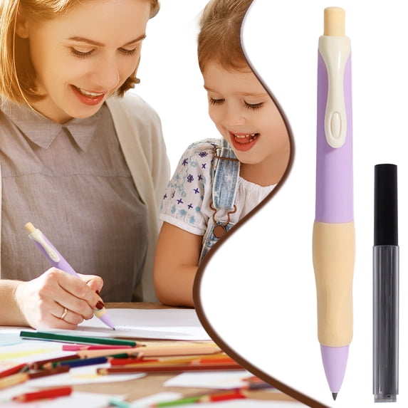 2.0mm Ergonomic Mechanical Pencil with Refillable Lead,Comfort Cushioned Grip,Break-Resistant Thick Core,No-Sharpen Automatic Pencil for Writing,Drawing,Sketching,Office & Classroom Use
