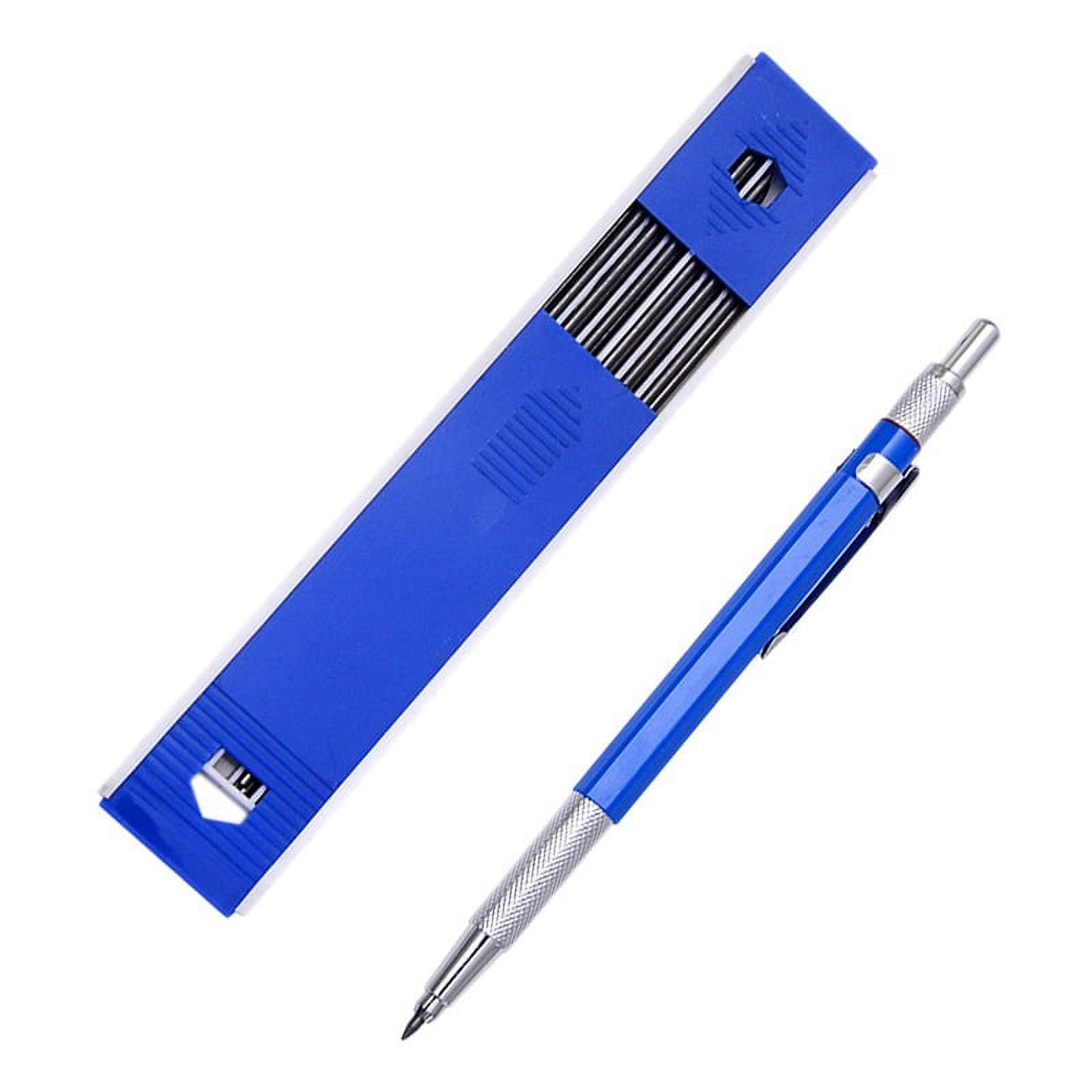 5.6 mm Diameter Mechanical Pencil Artist Carpenter Drafting Pencils Come  with Pencil Refills Metal Marker with Built Sharpener for Construction
