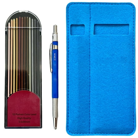 2.0mm Mechanical Pencils with Color Refills Artist Leads Pencil Automatic Pencils