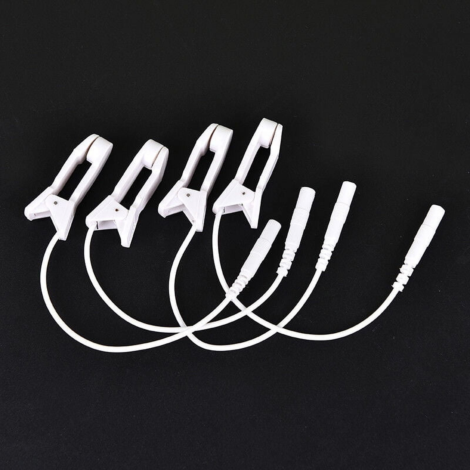 2.0mm ear pain relief clip tens electrode lead wire connecting 2pcs