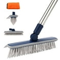 2 in 1 120Rotatable Tile Grout Scrubber with 57.8" Long Handle,Grout