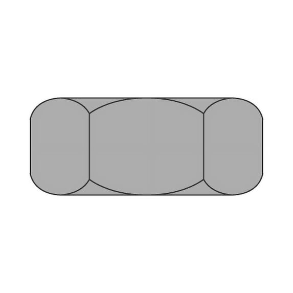 2 1/2-4 Finished Hex Nuts / Grade 2 Steel / Plain (Quantity: 10)