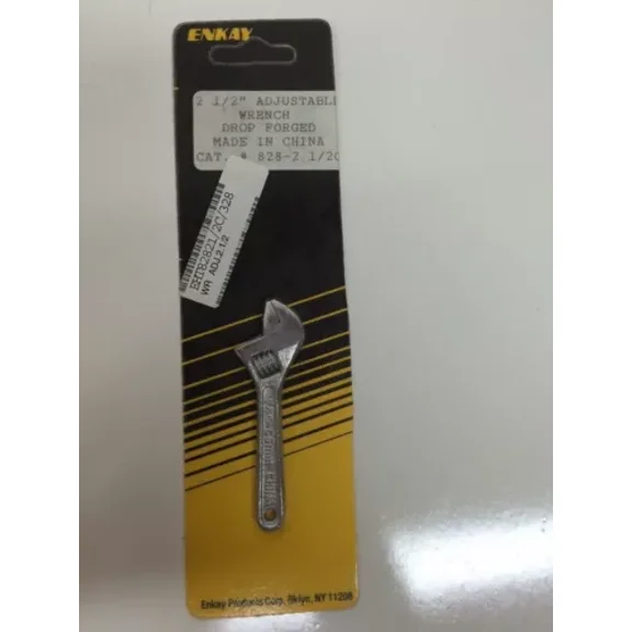2-1/2" Adjustable Wrench Drop Forged 6Pcs Enkay 828-2 1/2C (Ll1824)