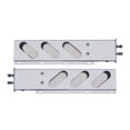 thumbnail image 1 of 2-1/2" Bolt Pattern Chrome Spring Loaded Light Bar With Six Oval Light Cutouts, 1 of 1