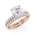 thumbnail image 1 of 2 1/2 Carat Diamond and Moissanite Engagement Ring in 14k Rose Gold (G-H/SI, G-H/VS, cttw) Size 8 by Beverly Hills Jewelers, 1 of 5