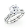 thumbnail image 1 of 2 1/2 Carat Diamond and Moissanite Engagement Ring in 14k White Gold (G-H/SI, G-H/VS, cttw) Size 4.5 by Beverly Hills Jewelers, 1 of 5