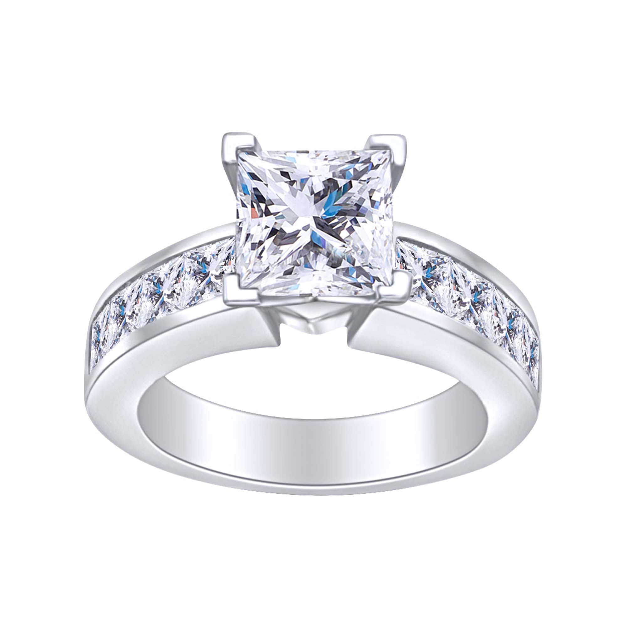 Ashi 1/2 Ctw Diamond Engagement Ring with 1/4 Ct Round Cut Center Stone in  14K White Gold 26923GJFCWG-LE-RD | Grogan Jewelers