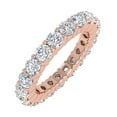 thumbnail image 1 of 2 1/2 Carat Prong Set Diamond Eternity Ring Band in 14K Rose Gold (Ring Size 6) (SI1-SI2 Clarity), 1 of 5