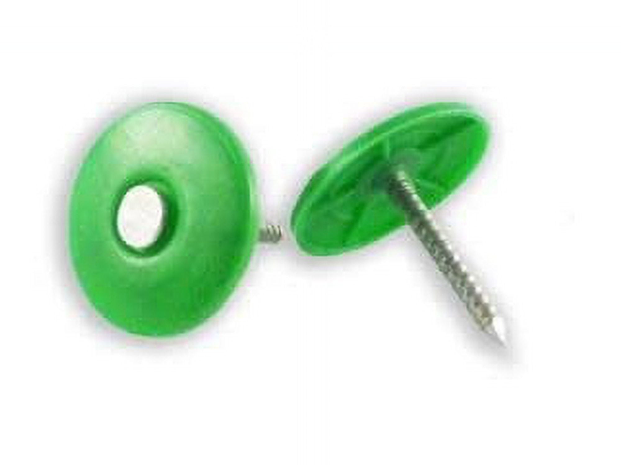 2-1/2" Electrogalvanized Plastic Cap Nails, Ring Shank (2,000 per box ...