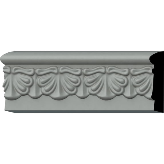 2 1/2"H x 1/2"P x 94 1/2"L Acanthus Leaf Panel Moulding