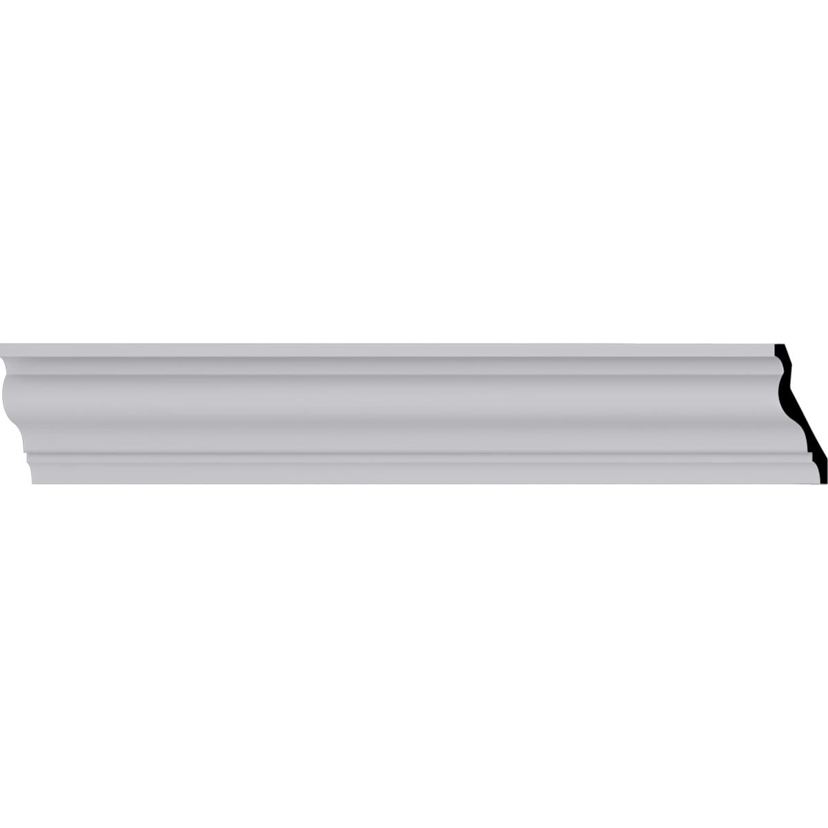 Anthony Smooth White Polyurethane Crown Moulding 94.5"