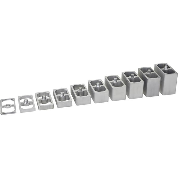 2-1/2 Inch Aluminum Extruded Leaf Spring Lowering Block