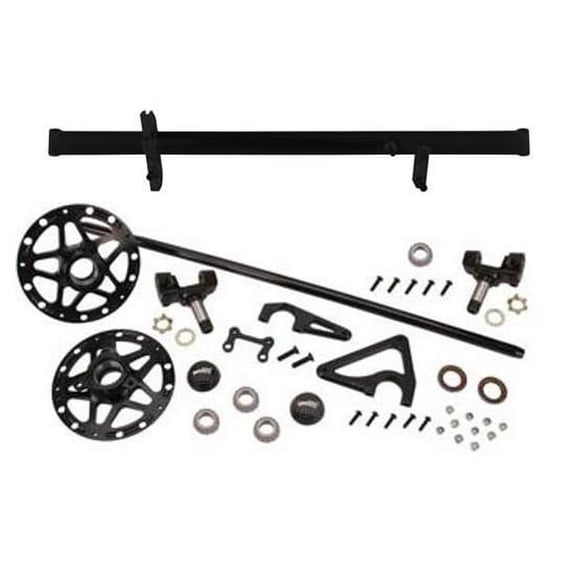 2-1/2 Inch Sprint Front Axle Kit, 50 Inch Long, Black