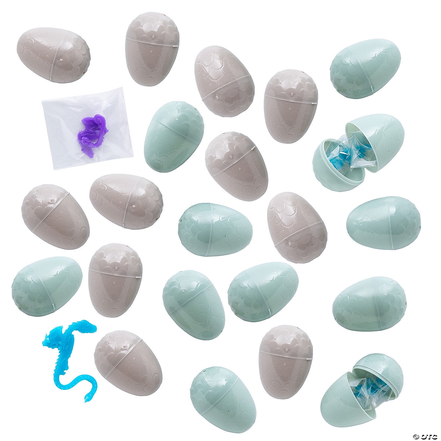 2 1/2" Mini Stretch Dragon-Filled Dragon Scale Eggs - 24 Pieces