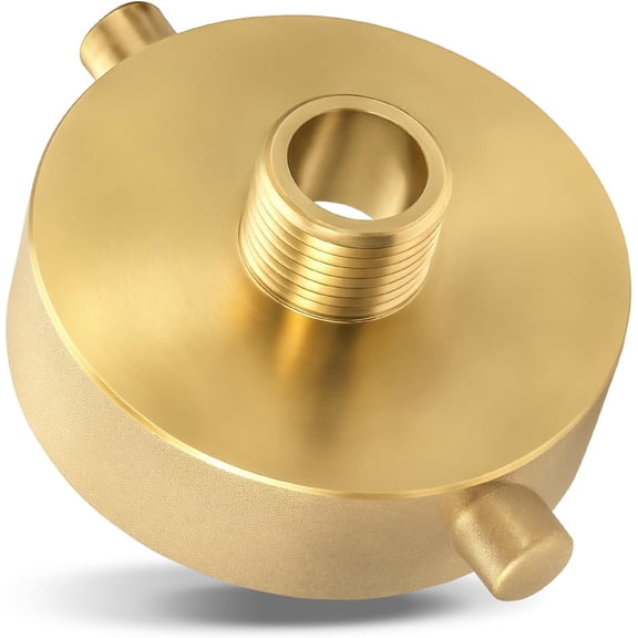 2-1/2" NST (NH) Female x 3/4" GHT Male Fire Hydrant Adapter Fire GANGZI Adapter Brass Fire Equipment with Pin Lug 2-1/2"x 3/4"