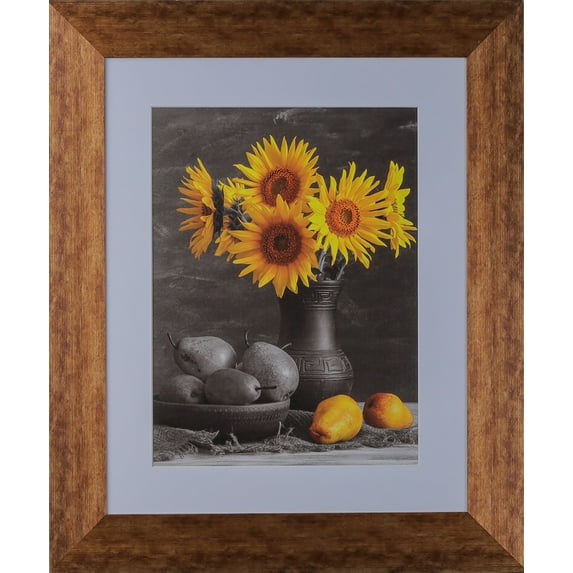 2-1/2" Polystyrene Modern Picture Frame by WholesaleArtsFrames-com 8x8 744 Series - Stained Gold - Made In USA