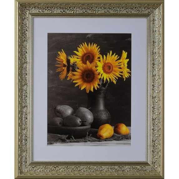 2 1/2" Polystyrene Victorian Picture Frame by WholesaleArtsFrames-com 16x28, 1556 Series Antique Silver - Made in USA