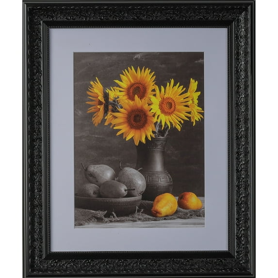 2 1/2" Polystyrene Victorian Picture Frame by WholesaleArtsFrames-com 4x10, 1556 Series Rich Black - Made in USA